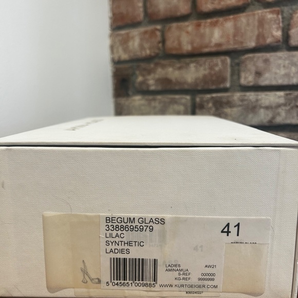 Amina Muaddi Begum Glass Slingback Lilac size 41 - Picture 6 of 11